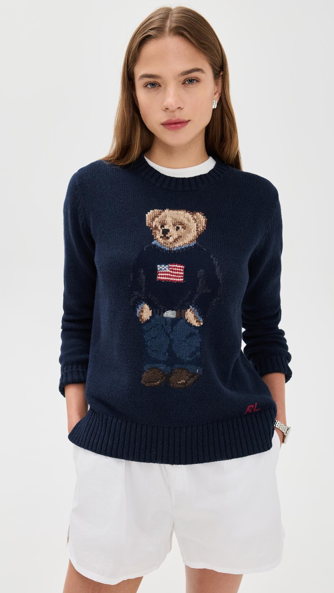 American Flag Bear Sweater by POLO RALPH LAUREN