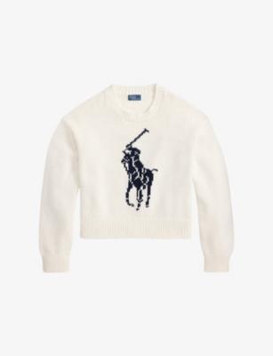 Big Pony Knitted Cotton Jumper by POLO RALPH LAUREN