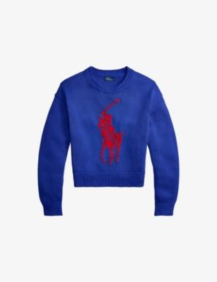 Big Pony Relaxed-Fit Cotton-Knit Jumper by POLO RALPH LAUREN