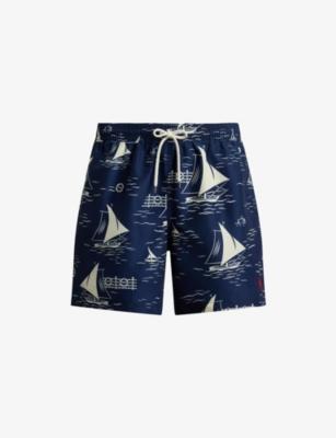 Boat-Print Woven Swim Trunks by POLO RALPH LAUREN