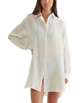Boyfriend Shirt Swim Cover-Up by POLO RALPH LAUREN