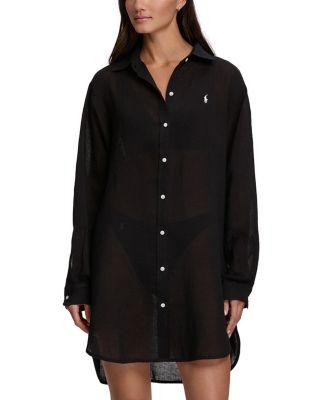 Boyfriend Shirt Swim Cover-Up by POLO RALPH LAUREN