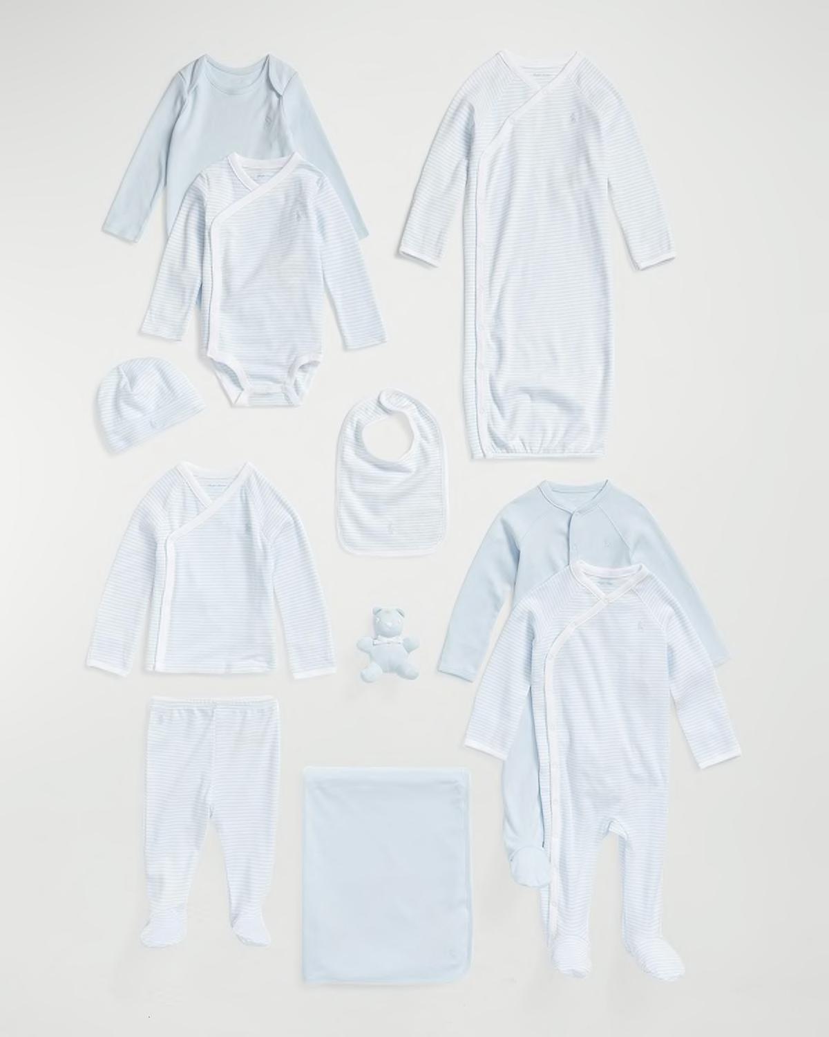 Boy's 11-Piece Organic Cotton Gift Set, Size Newborn-9M by POLO RALPH LAUREN