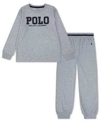 Boys' 8-20 Long-Sleeve T-Shirt and Pants Pajama, 2-Piece Set by POLO RALPH LAUREN