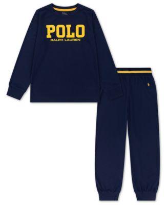 Boys' 8-20 Long-Sleeve T-Shirt and Pants Pajama, 2-Piece Set by POLO RALPH LAUREN