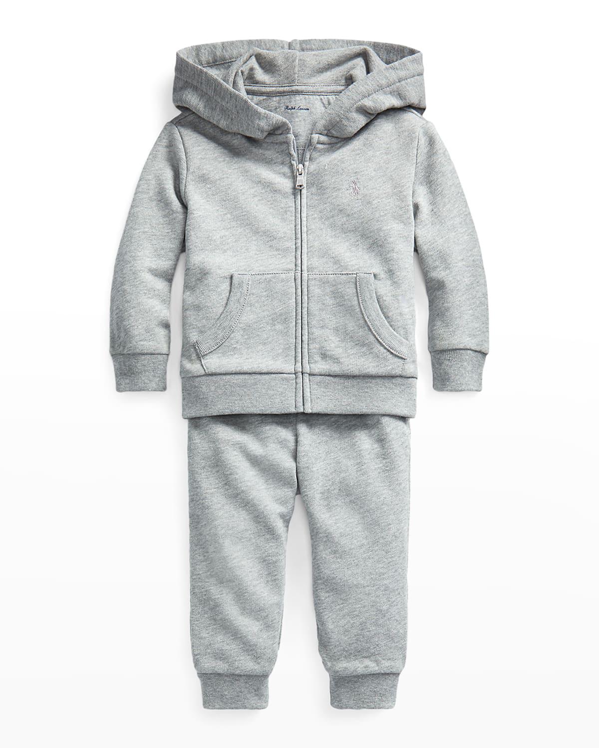 Boy's Atlantic Terry 2-Piece Sweatsuit, Size 3M-24M by POLO RALPH LAUREN