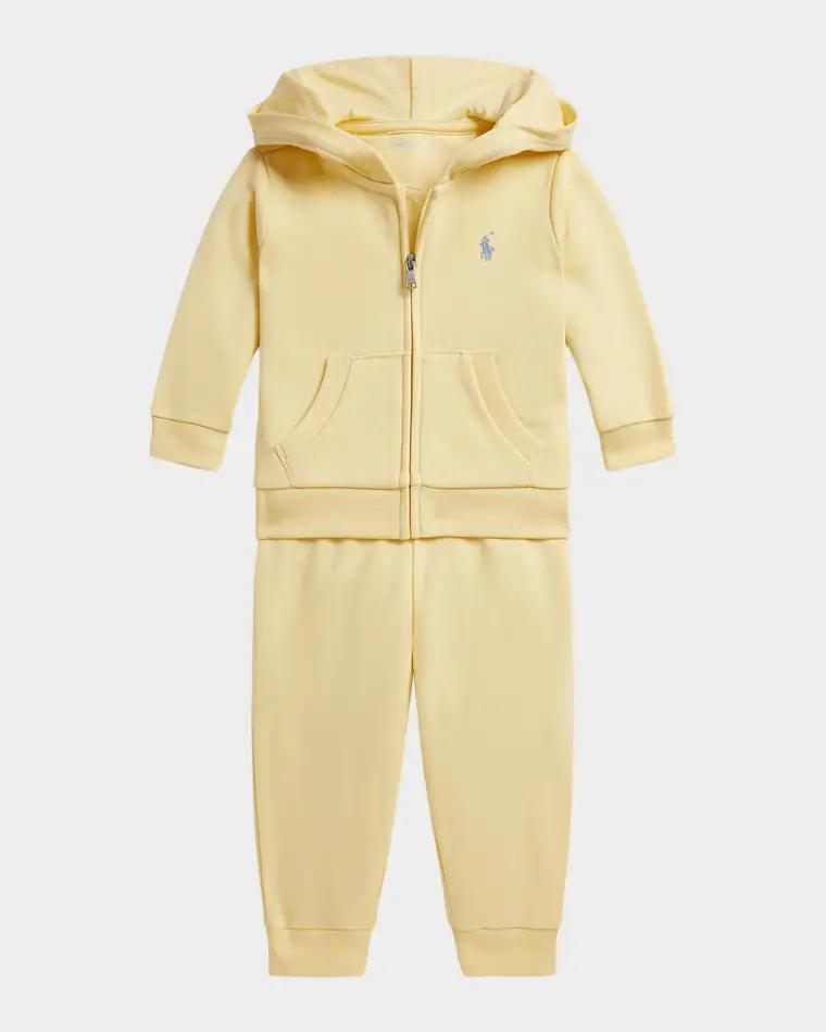 Boy's French Terry Hoodie & Pants Set, Size 3M-24M by POLO RALPH LAUREN
