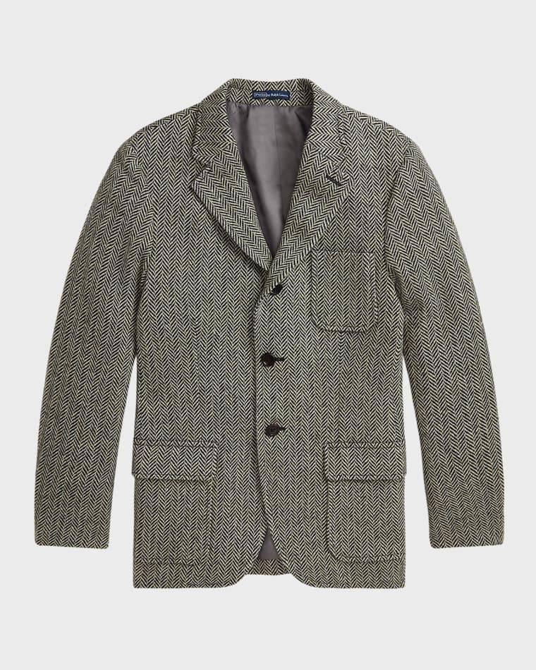 Boy's Herringbone Tailored Sport Coat by POLO RALPH LAUREN