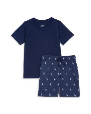 Boys' Jersey Tee & Shorts Pajama Set - Little Kid by POLO RALPH LAUREN