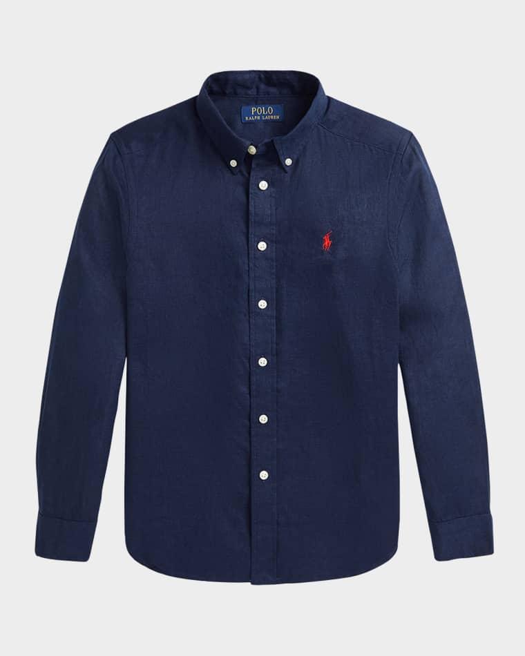 Boy's Linen Sport Shirt by POLO RALPH LAUREN