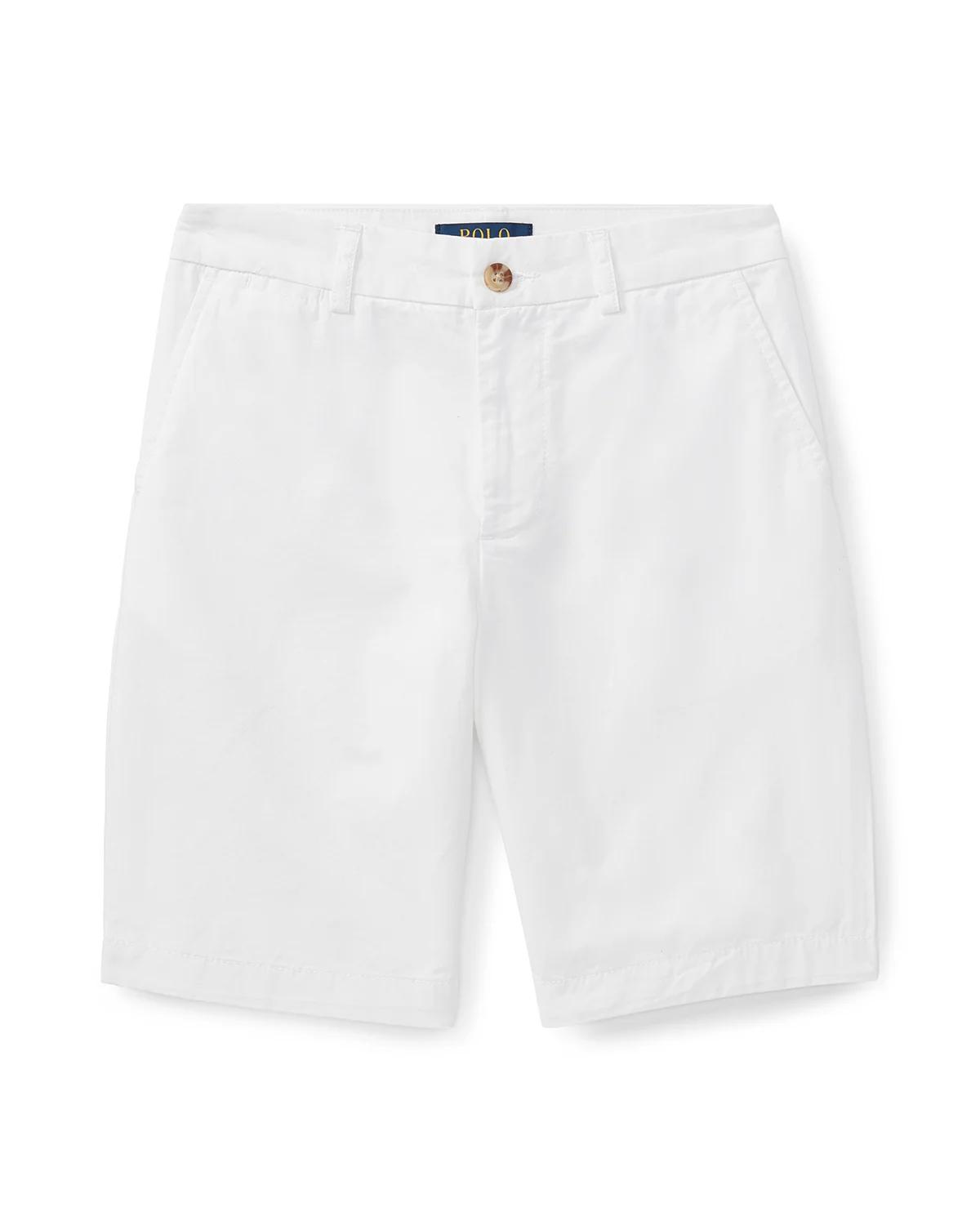 Boy's Logo Embroidered Flat Front Chino Shorts, Size 8-14 by POLO RALPH LAUREN