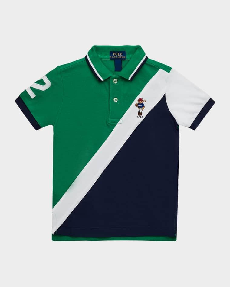 Boy's Polo Bear Cotton Mesh Polo Shirt, Size 2-7 by POLO RALPH LAUREN