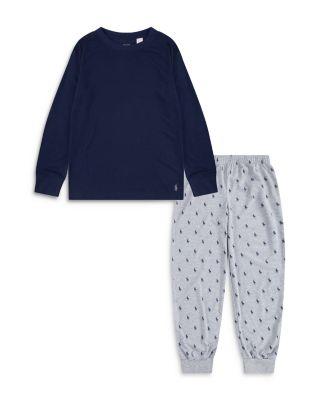 Boys' Polo Ralph Lauren Long Sleeve Tee & Printed Joggers Set - Big Kid by POLO RALPH LAUREN