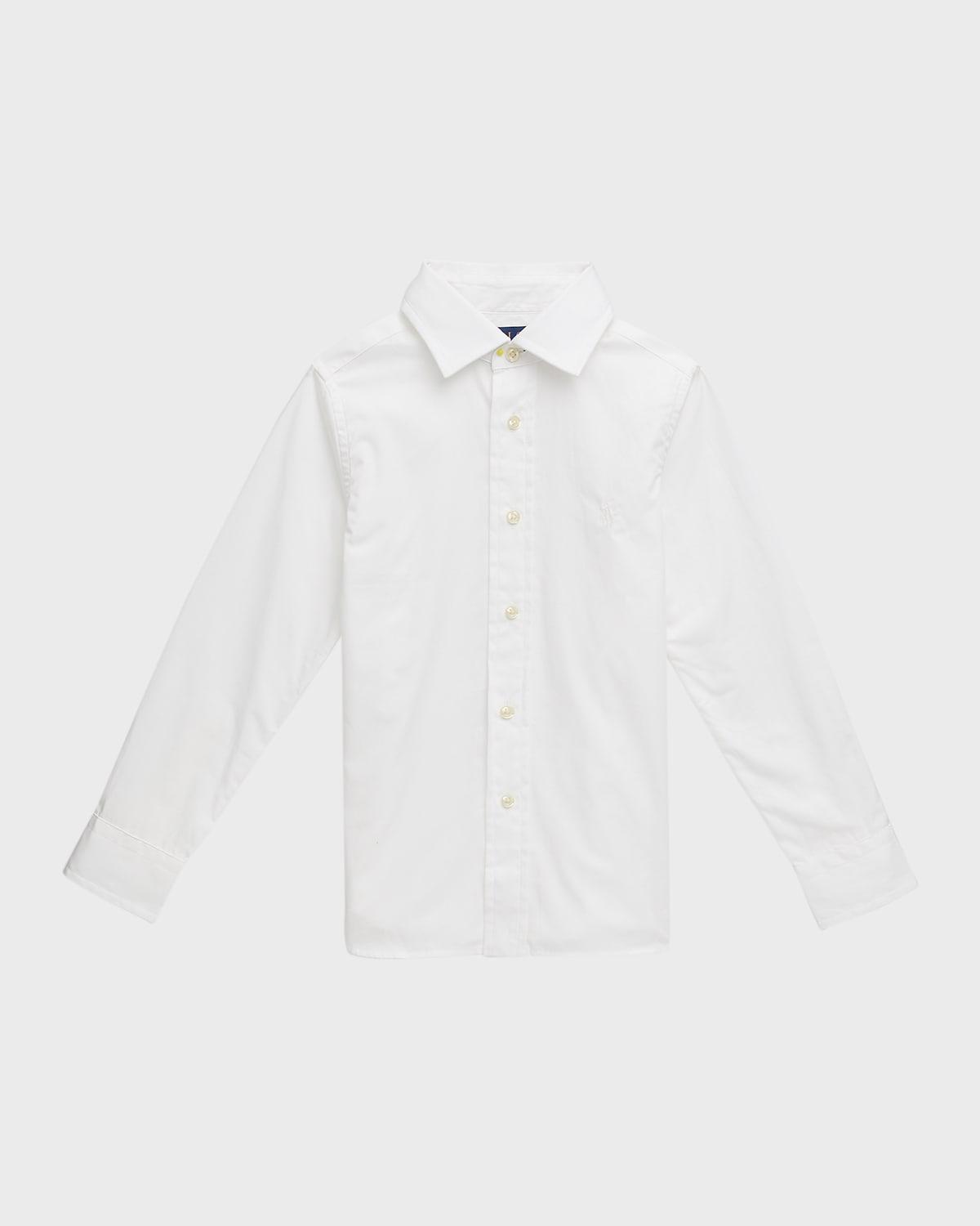 Boy's Poplin Embroidered Dress Shirt, Size 5-7 by POLO RALPH LAUREN