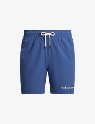 Brand-Embroidered Drawstring-Waist Swim Shorts by POLO RALPH LAUREN