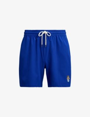 Brand-Embroidered Drawstring-Waist Swim Shorts by POLO RALPH LAUREN