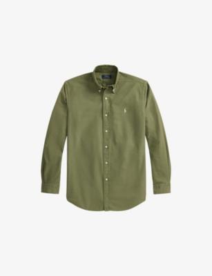 Brand-Embroidered Dyed Cotton Shirt by POLO RALPH LAUREN