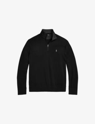 Brand-Embroidered Half-Zip Cotton-Blend Sweatshirt by POLO RALPH LAUREN