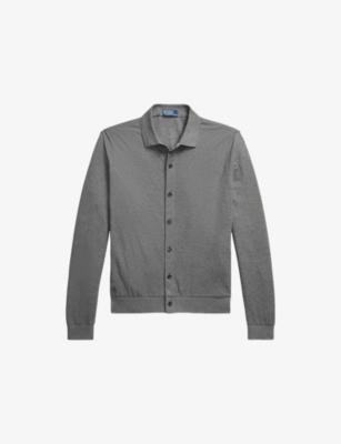 Brand-Embroidered Honeycomb-Mesh Cotton Cardigan by POLO RALPH LAUREN