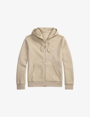 Brand-Embroidered Side-Pocket Cotton-Blend Hoody by POLO RALPH LAUREN