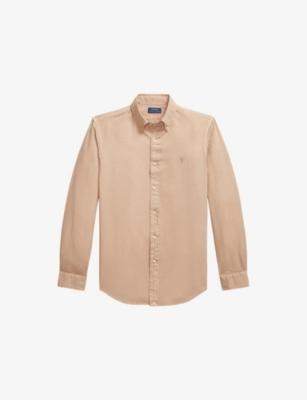 Brand-Embroidered Textured Cotton Shirt by POLO RALPH LAUREN