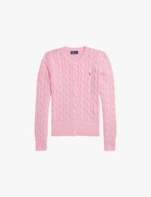Branded Cable-Knitted Cotton Cardigan by POLO RALPH LAUREN