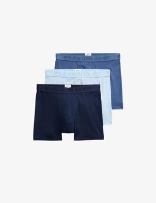 Branded Pack of Three Stretch-Cotton Boxer Briefs by POLO RALPH LAUREN