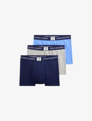 Branded Pack of Three Stretch-Cotton Trunks by POLO RALPH LAUREN