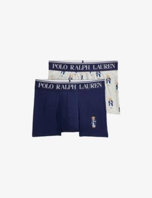 Branded Pack of Two Stretch-Cotton Trunks by POLO RALPH LAUREN