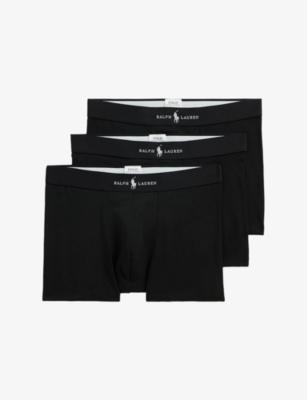 Branded Set of Three Cotton-Blend Trunks by POLO RALPH LAUREN