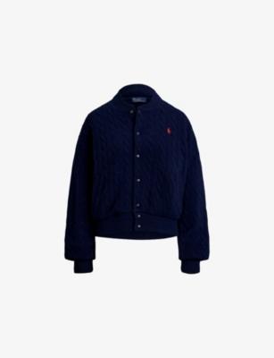 Cable-Knit Wool and Cashmere-Blend Bomber Jacket by POLO RALPH LAUREN