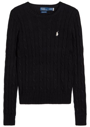 Cable-knit cotton jumper by POLO RALPH LAUREN