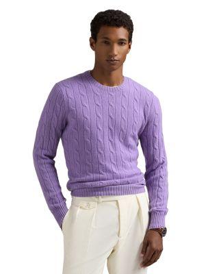 Cashmere Cable Knit Crewneck Sweater by POLO RALPH LAUREN