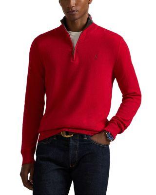 Cashmere Regular Fit Quarter Zip Mock Neck Sweater - Exclusive by POLO RALPH LAUREN