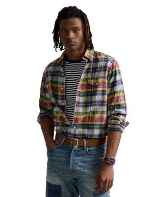 Classic Fit Basket Weave Camp Shirt by POLO RALPH LAUREN Classic Fit Basket Weave Camp Shirt by POLO RALPH LAUREN