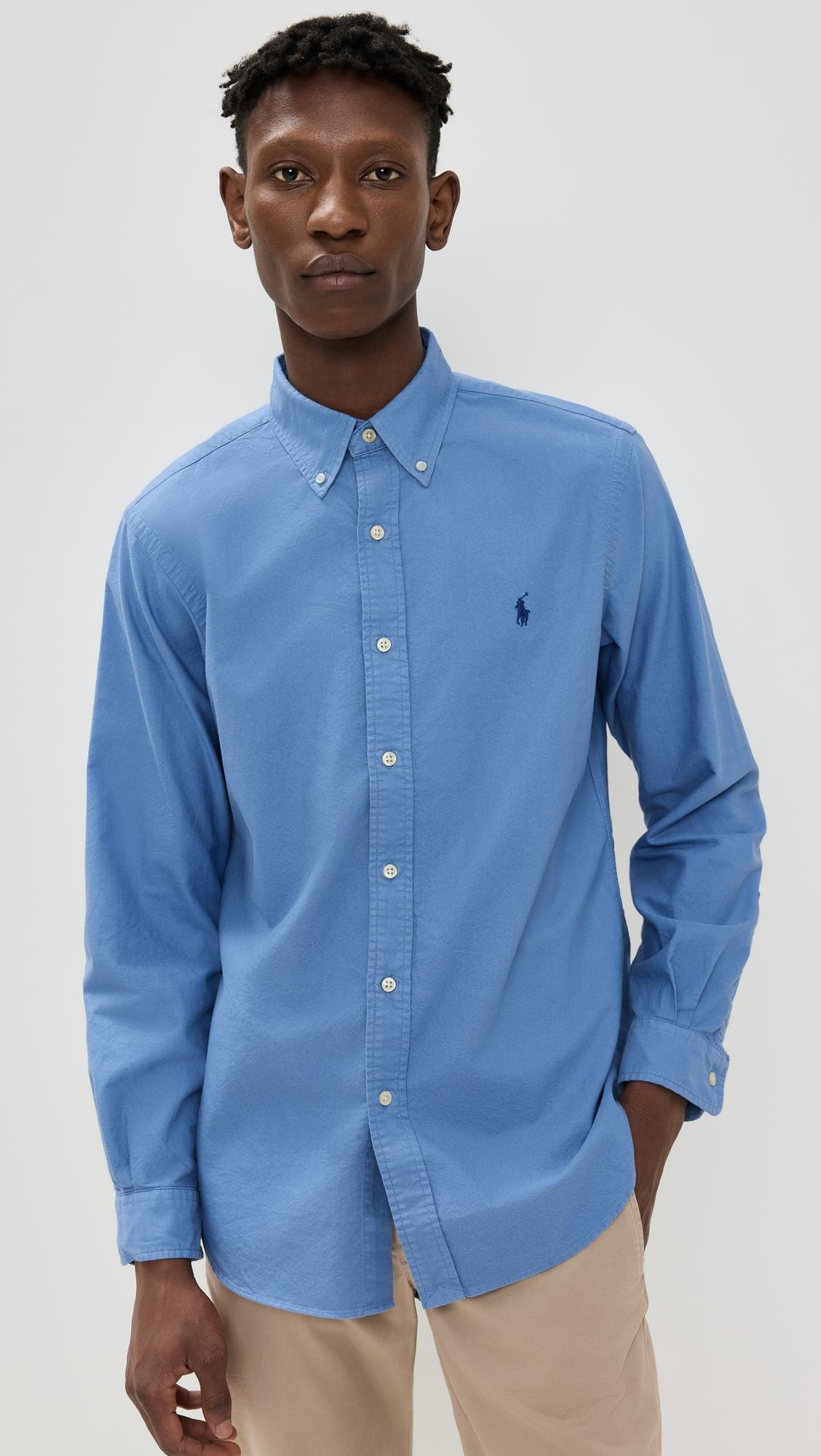 Classic Fit Garment Dyed Oxford Shirt by POLO RALPH LAUREN
