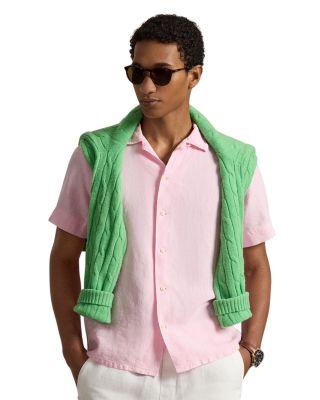 Classic Fit Short-Sleeve Linen Camp Shirt by POLO RALPH LAUREN