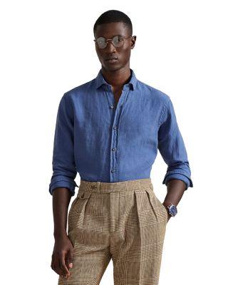 Classic Fit Slub Linen Shirt by POLO RALPH LAUREN