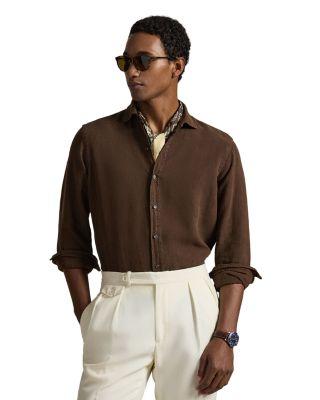 Classic Fit Slub Linen Shirt by POLO RALPH LAUREN