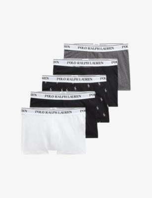 Classic Pack of Five Cotton-Jersey Trunks by POLO RALPH LAUREN