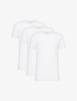 Classic-fit short-sleeve pack of three cotton-jersey T-shirts by POLO RALPH LAUREN