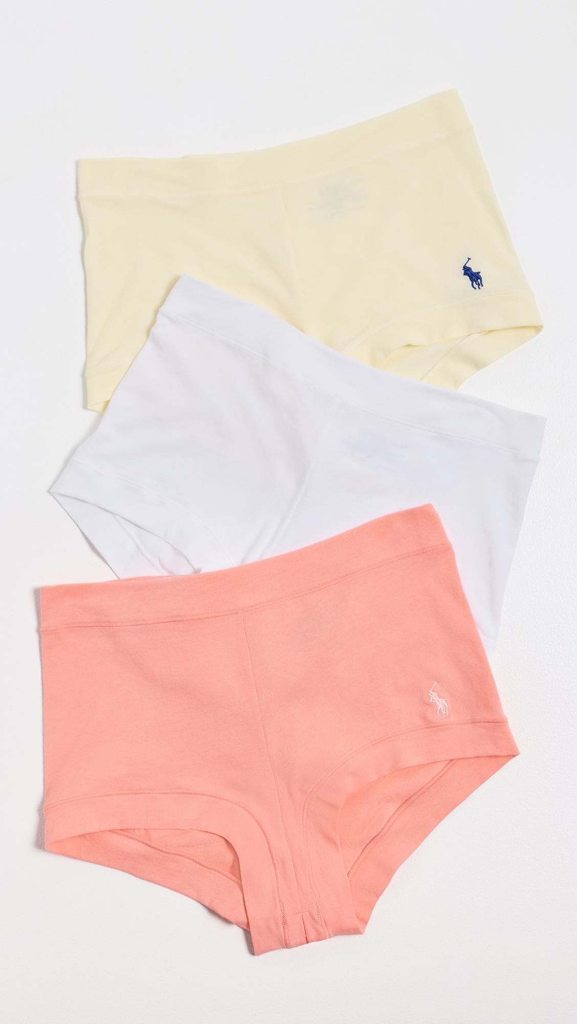 Club Cotton Girl Shorts Panties 3 Pack by POLO RALPH LAUREN
