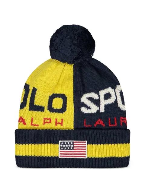 Colourblock beanie hat by POLO RALPH LAUREN