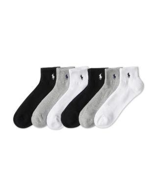 Cotton Blend Performance Quarter Socks by POLO RALPH LAUREN