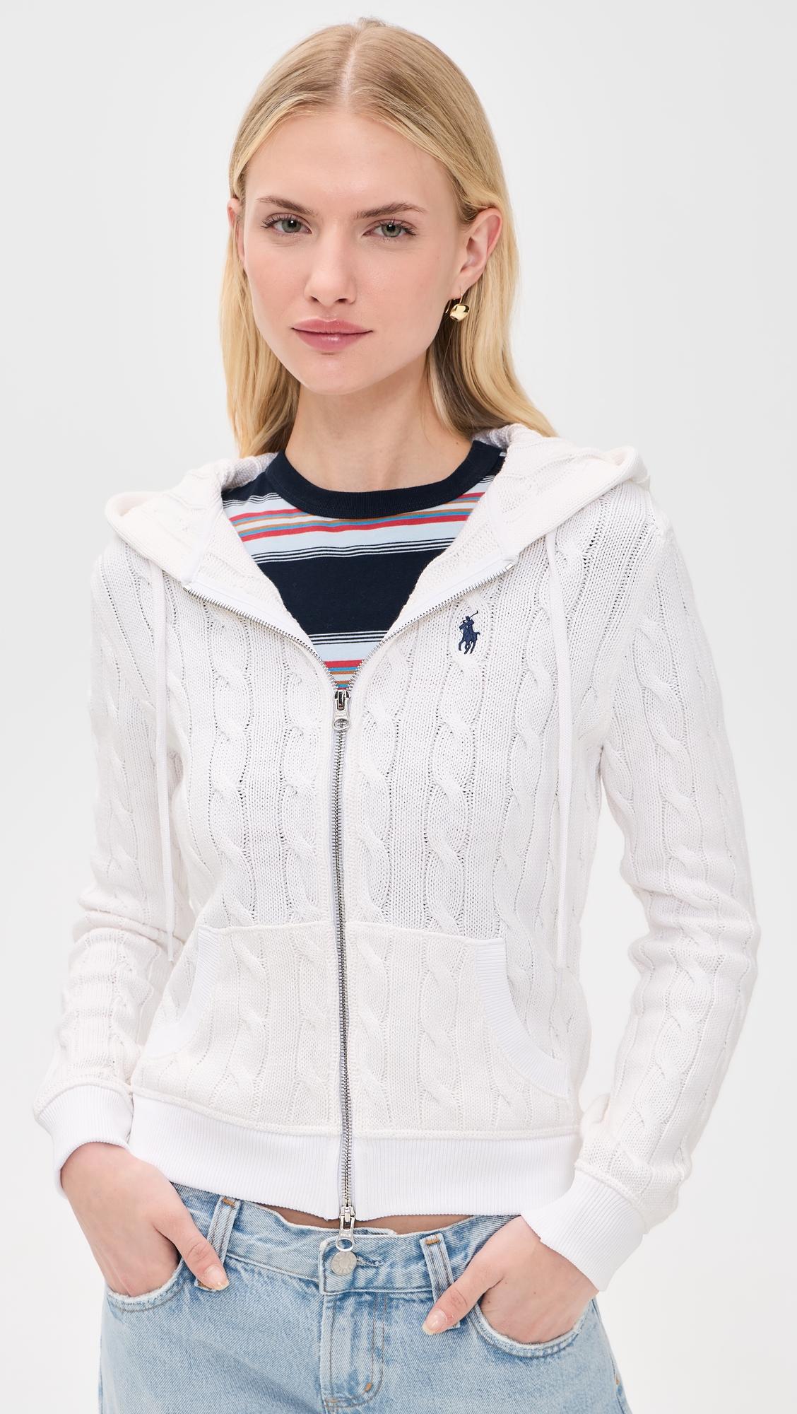 Cotton Cable Knit Hoodie by POLO RALPH LAUREN