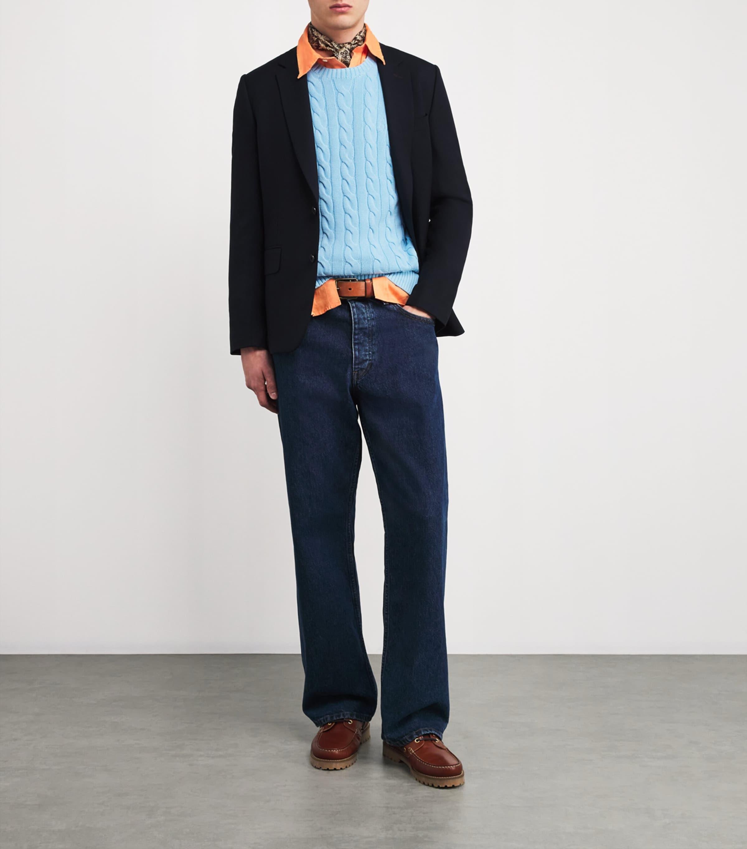 Cotton Cable-Knit Polo Pony Sweater by POLO RALPH LAUREN