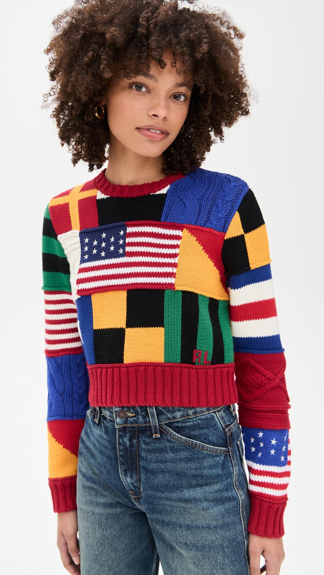 Cotton Flag Pullover Sweater by POLO RALPH LAUREN
