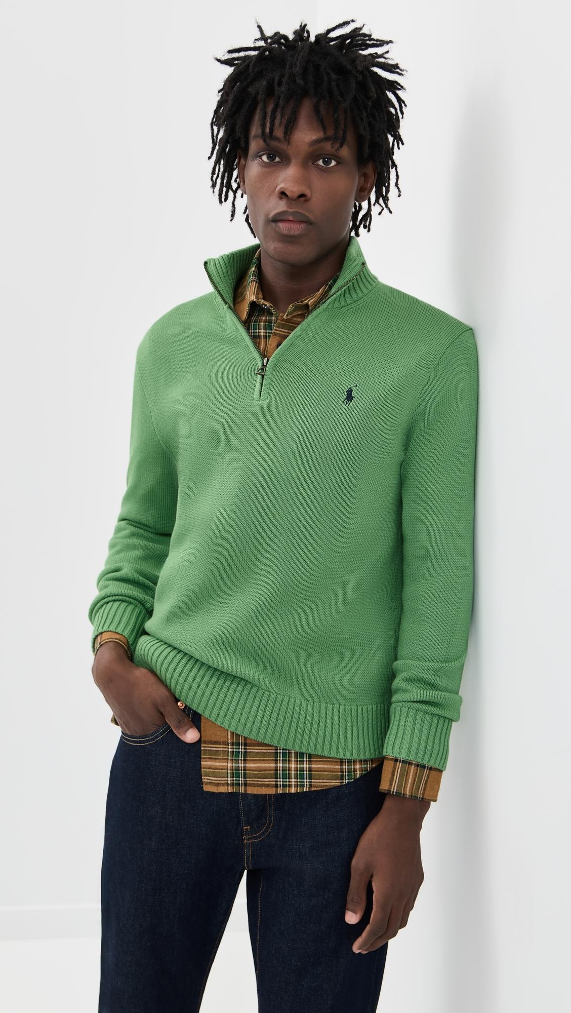 Cotton Half Zip Sweater by POLO RALPH LAUREN