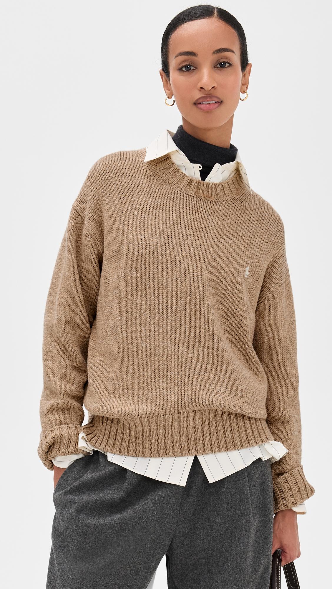 Cotton-Long Sleeve-Crew Neck-Pullover by POLO RALPH LAUREN
