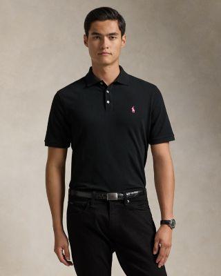 Cotton Stretch Mesh Pink Pony Classic Fit Polo Shirt by POLO RALPH LAUREN